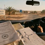 Permis international pour pays roulant à gauche, conduite à gauche sur rond-point