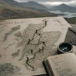 carte ecosse pour relier Édimbourg, Highlands et îles