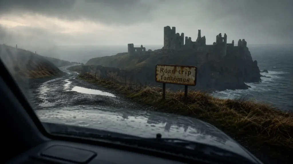 Chateaux ecossais hantés : Dunnottar Castle dans la brume