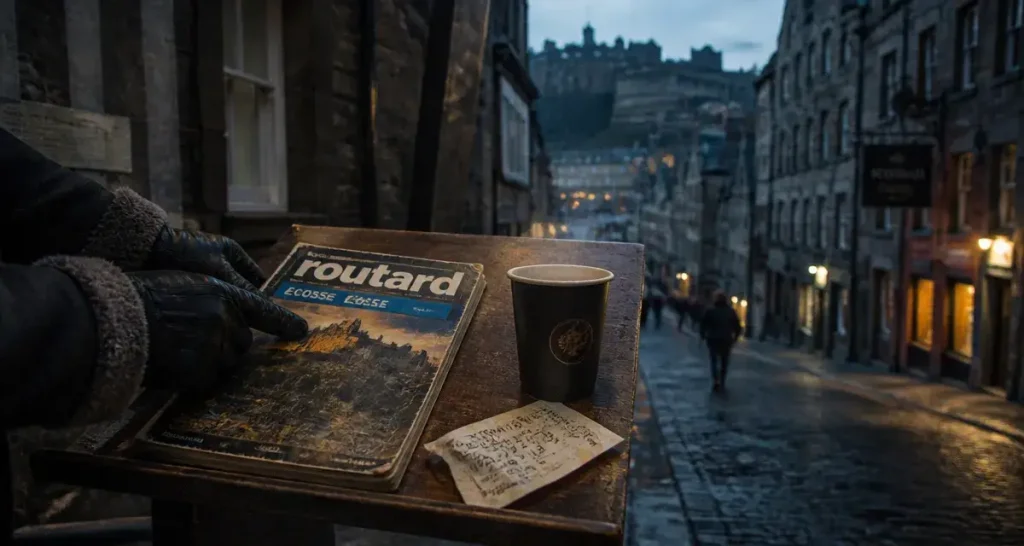 Edimbourg routard : carte de rue dans la Old Town