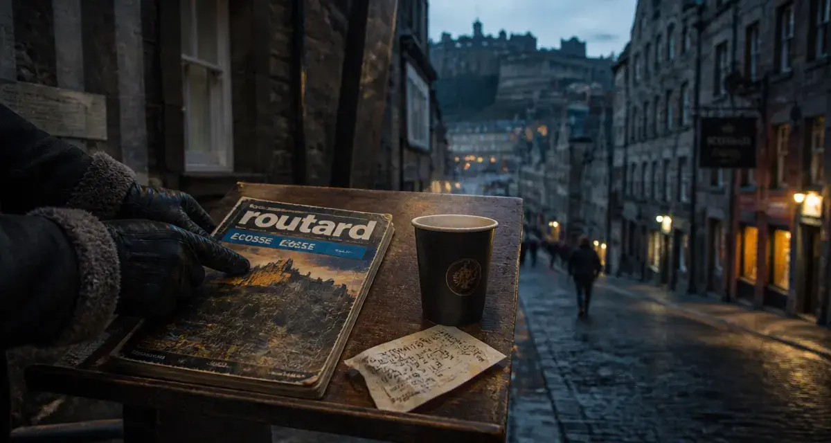 Edimbourg routard : carte de rue dans la Old Town