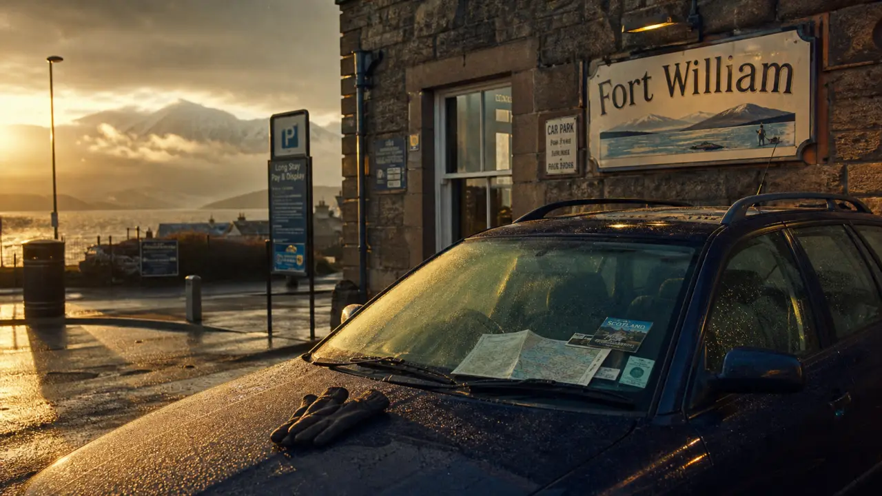 Fort williams ecosse : location voiture près du Ben Nevis et Loch Linnhe au golden hour