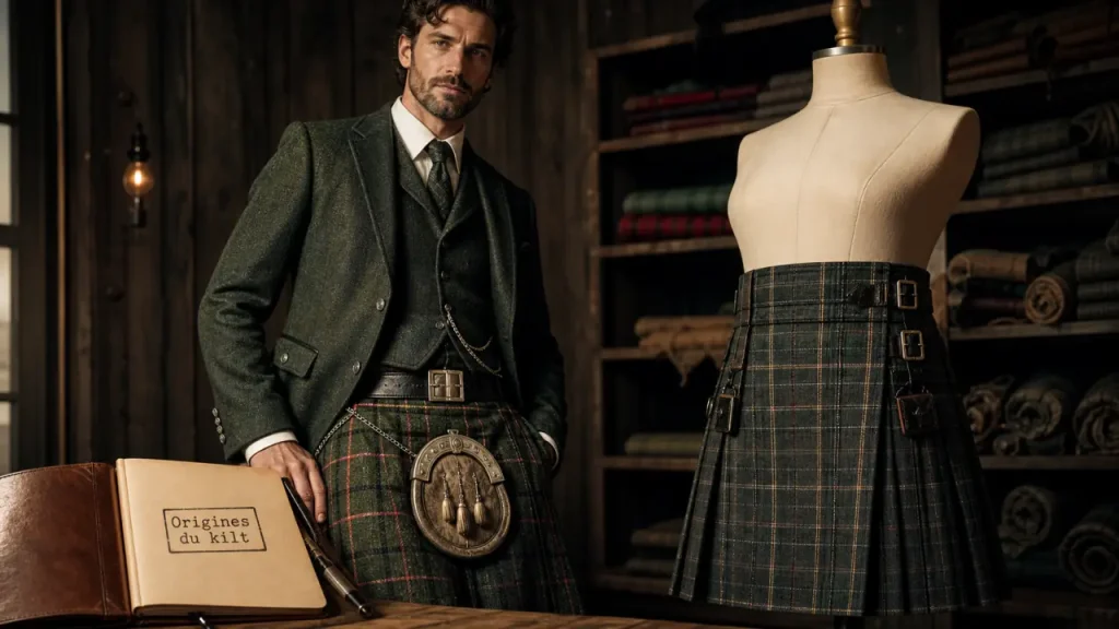 Kilt origine : plaid des Highlands au symbole écossais