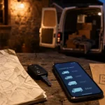 location camionnette entre particulier : comparer prix et volume avec clés et smartphone