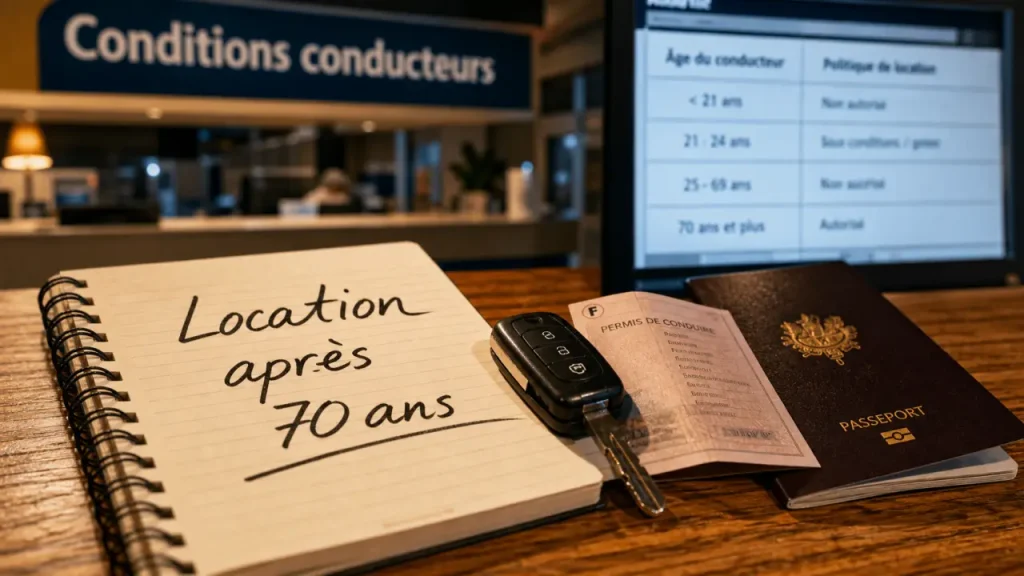Location de voiture après 70 ans en Europe : clés, permis et passeport