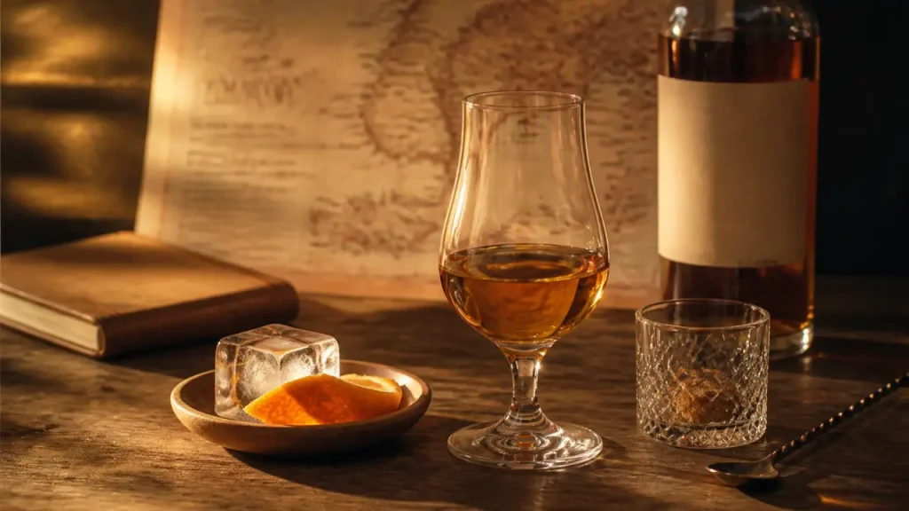 Meilleur whiskey ecossais : verre tulipe et carte des régions