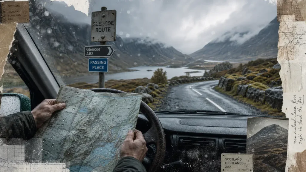 Tour ecosse en voiture : route des Highlands à Glencoe