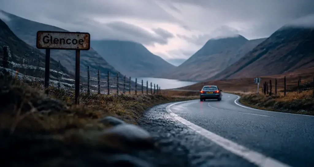 4 jours ecosse : voiture vers Glencoe, Highlands, Écosse