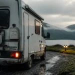 Camping-car en Écosse : Highlands, conduite à gauche, routes single track humides