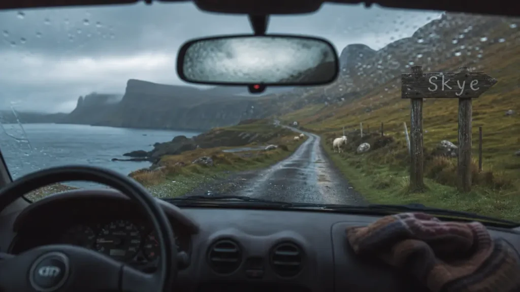circuit voyage ecosse en voiture : route sinueuse vers Skye et Highlands