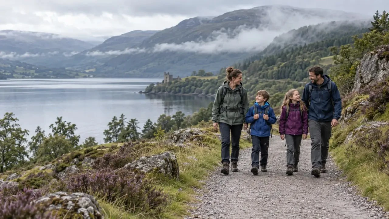 Voyage Écosse famille dans les Highlands et près du Loch Ness