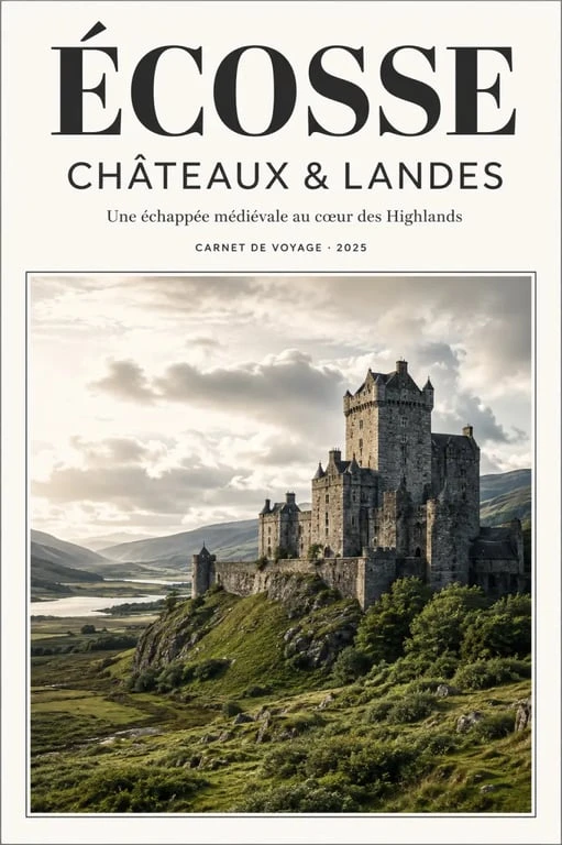 Voyage en Écosse Outlander : château écossais en pierre dans un paysage historique