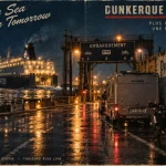 Ferry Dunkerque Écosse au départ de nuit depuis le port de Dunkerque