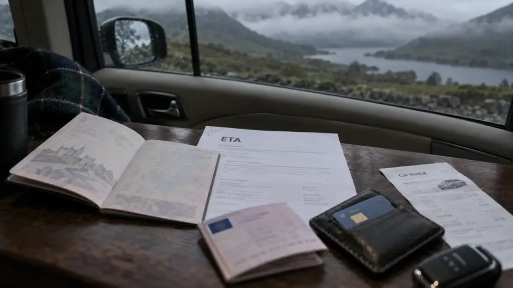 Formalites ecosse : passeport et ETA pour conduire à gauche