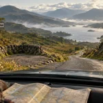 Meilleure saison ecosse : route calme Mai-Juin, Highlands et brume légère