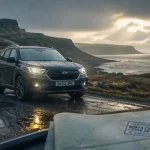 meteo ecosse septembre : route des Highlands sous averses et vent