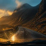 Que visiter en ecosse en 4 jours : route de Glencoe à la golden hour