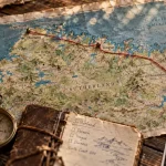 sutherland écosse carte avec repères pour itinéraire