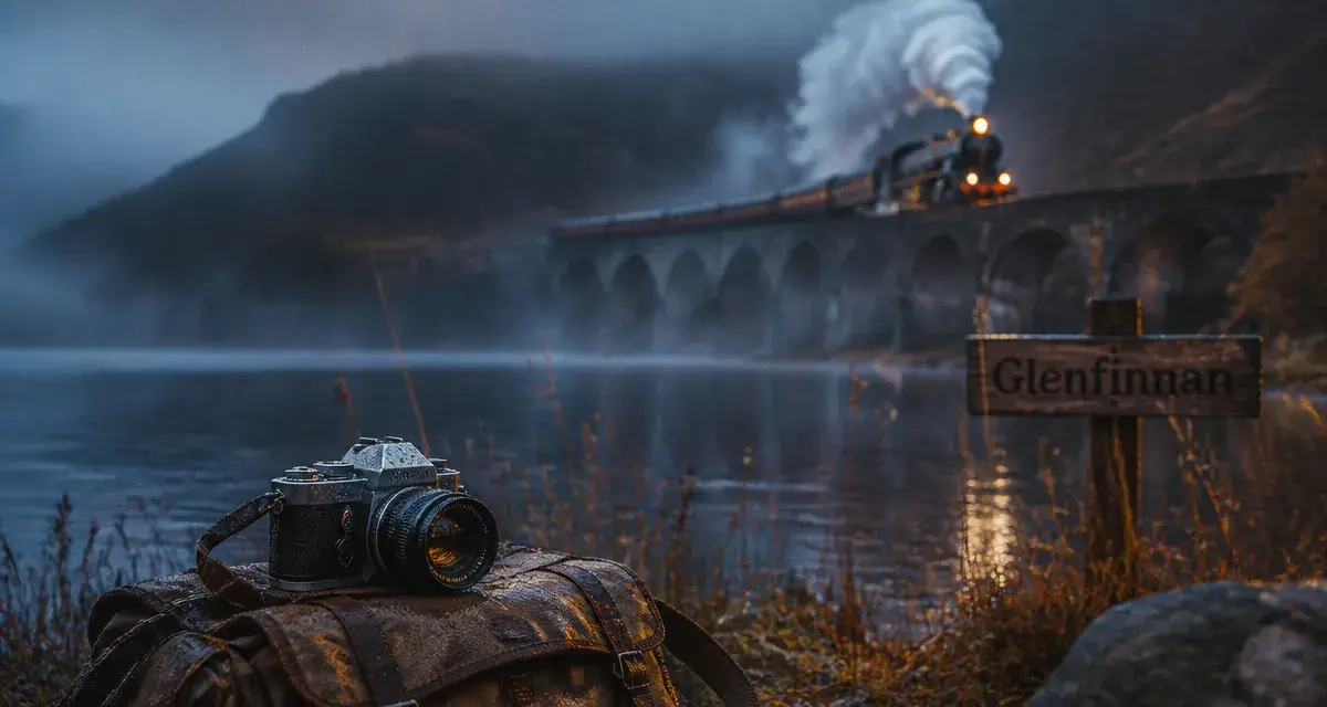 Voyage écosse harry potter : train à vapeur du viaduc de Glenfinnan