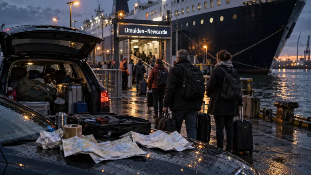 Ferry pays-bas écosse de nuit à IJmuiden pour Newcastle