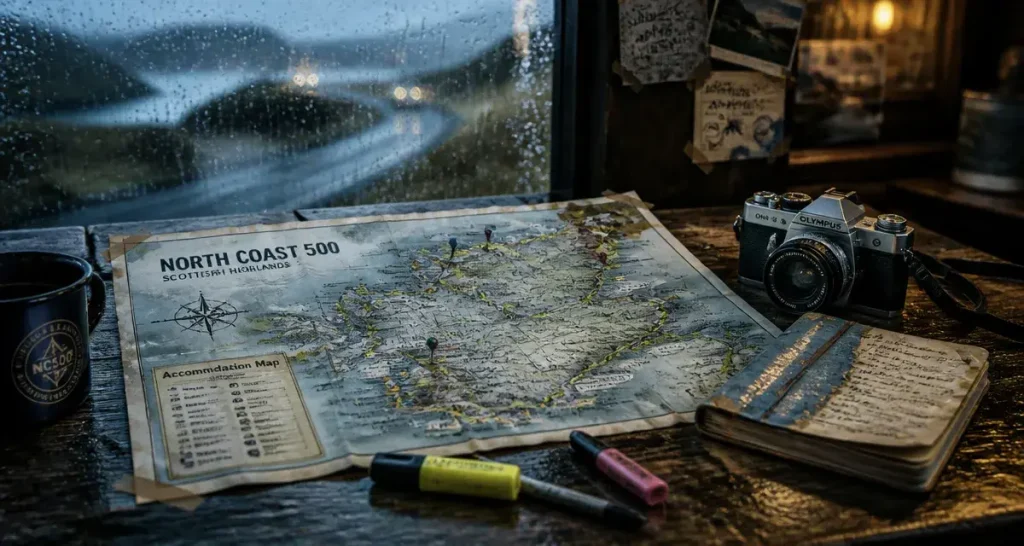 North Coast 500 accommodation map pour organiser vos nuits