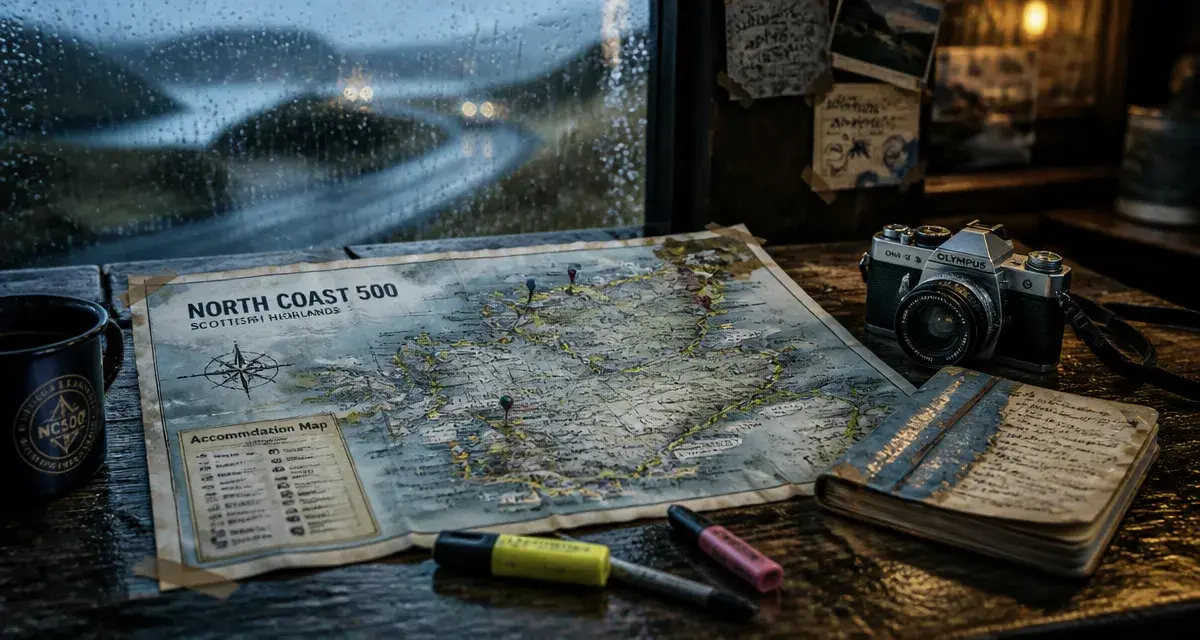 North Coast 500 accommodation map pour organiser vos nuits