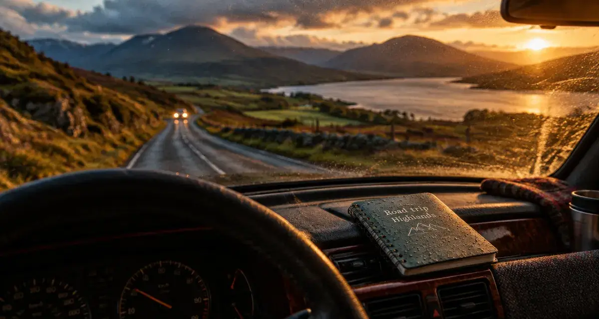 Quelle est la meilleure période pour aller en ecosse : road trip en voiture dans les Highlands, golden hour
